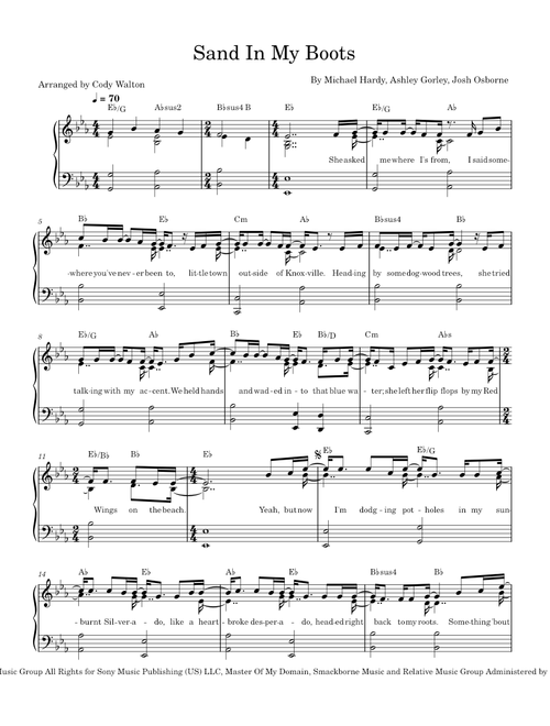 Sand In My Boots - Morgan Wallen