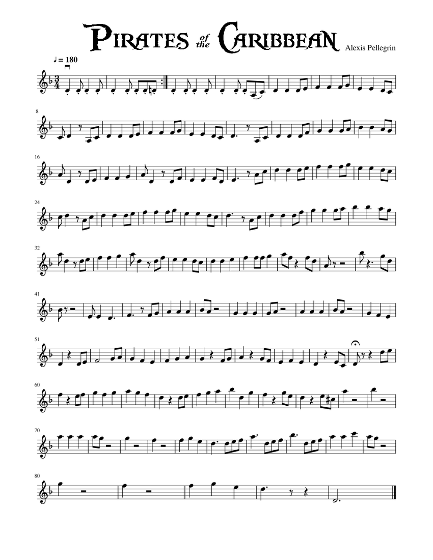 pirates of the caribbean piano tutorial medium
