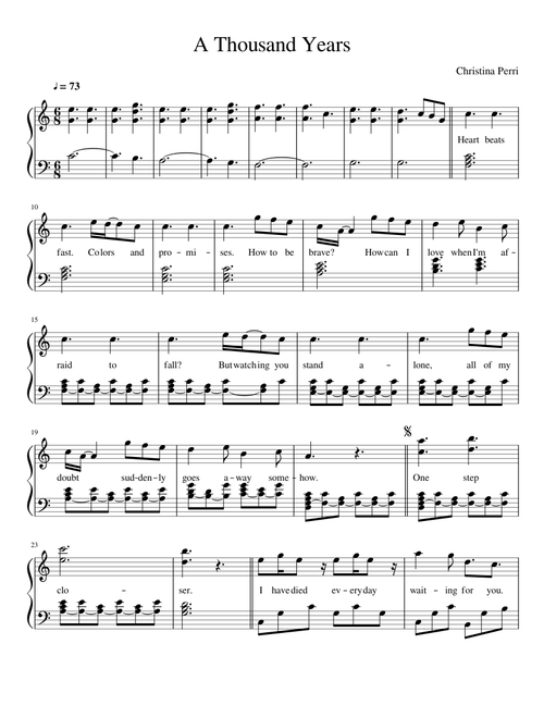 Christina Perri - A Thousand Years