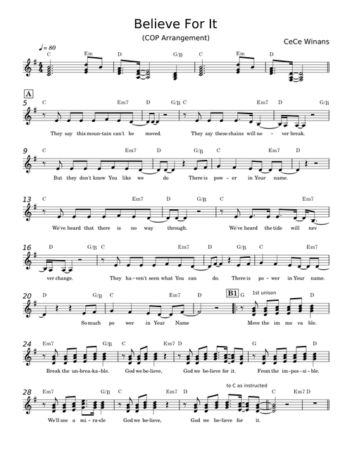 Believe For It - CeCe Winans