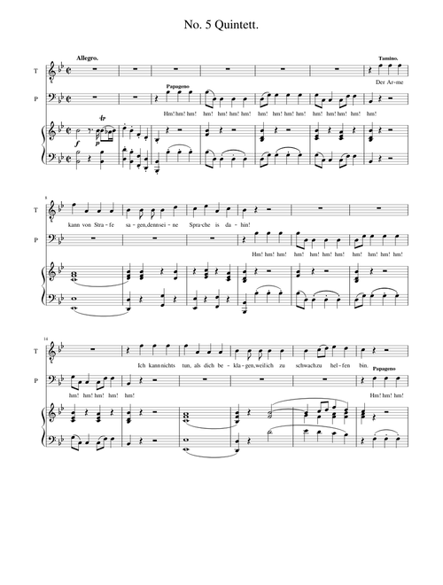 Die Zauberflöte No 5
