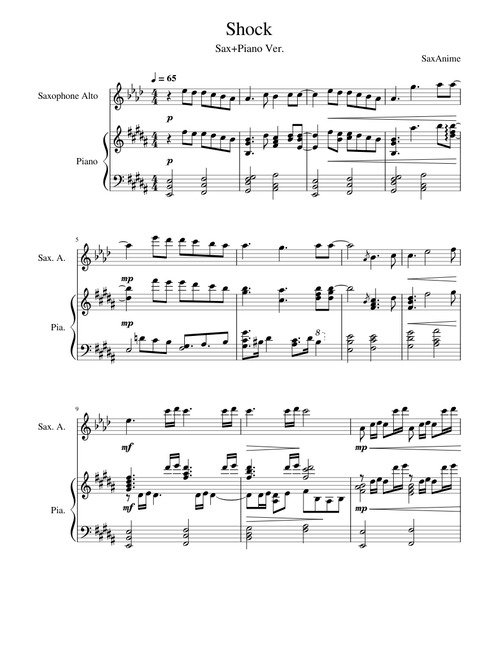 Shock Sax/Piano - Attack On Titan ED6