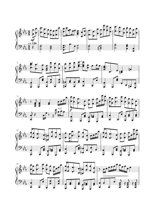 Yoru ni kakeru - Piano