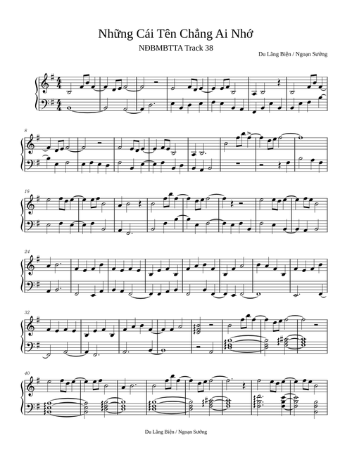 No.38 Những Cái Tên Chẳng Ai Nhớ – Du Lãng Biện