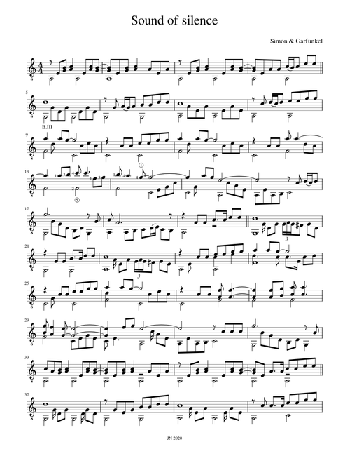 Sound of silence - Simon & Garfunkel