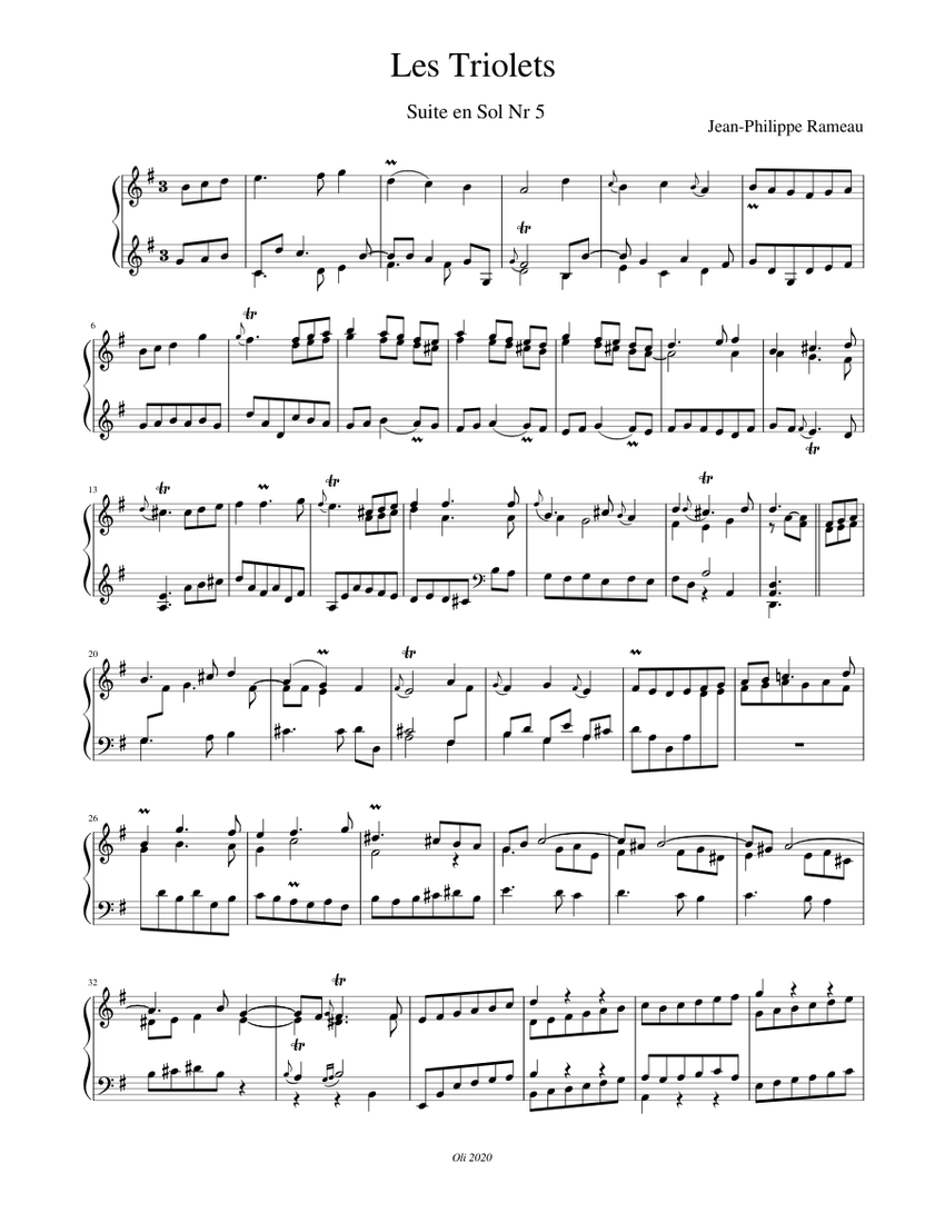 楽譜　ピアノ　RAMEAU Rameau Piano | PDF