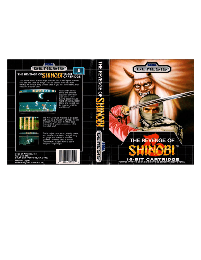 Revenge of Shinobi: Terrible Beat (EXTENDED VERSION) Sheet