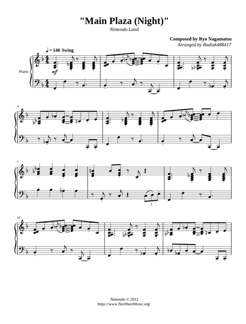 楽譜 LADY – Kenshi Yonezu (米津 玄師) Sheet Music for Piano (Solo