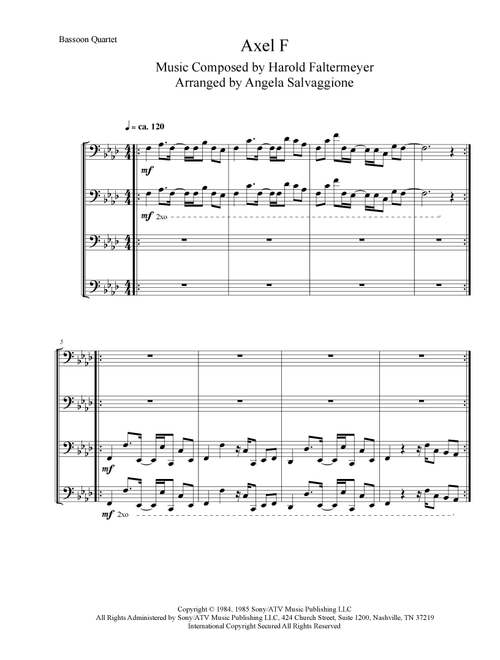 Axel F (Arr. Angela Salvaggione) - Crazy Frog (Woodwind Ensemble)