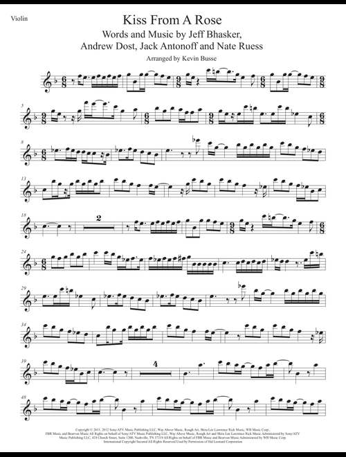 Kiss From A Rose (Arr. Kevin Busse) - Seal (Violin Solo)