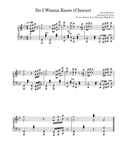 Do i wanna know – Arctic Monkeys Do I Wanna Know (Chorus)