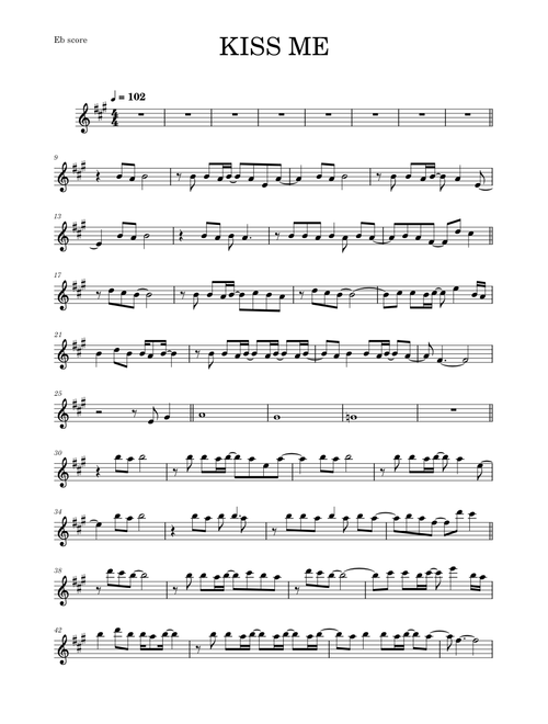 KISS ME (Alto Sax)