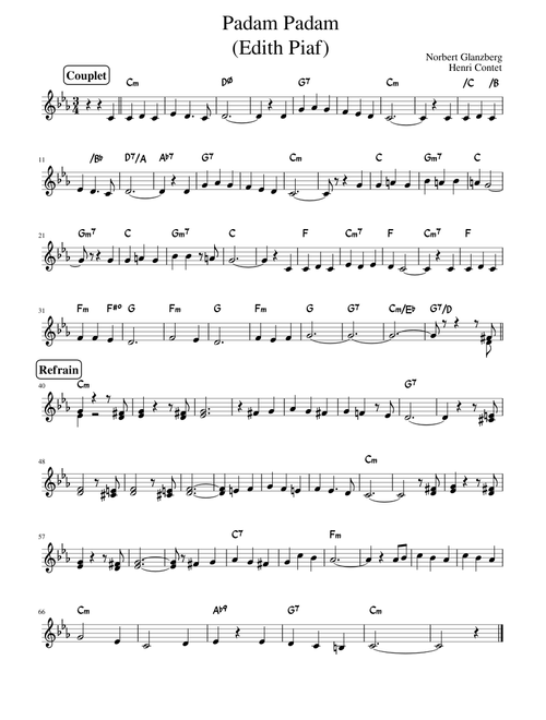 Padam Padam (Edith Piaf)