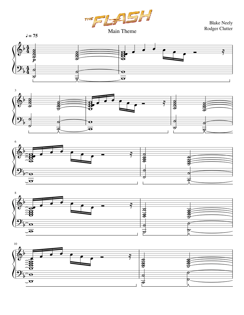 Flash piano top