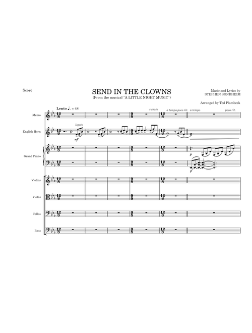 Send In The Clowns (From "A Little Night Music") – Stephen Sondheim & Judy Collins