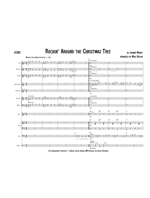 Rockin' Around The Christmas Tree (Arr. Mike Hyziak) - Toby Keith (Large Ensemble)