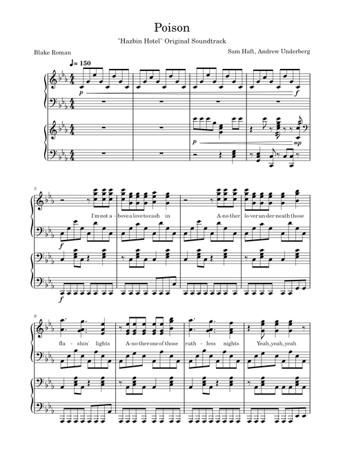 Poison – Hazbin Hotel (Piano Duet)