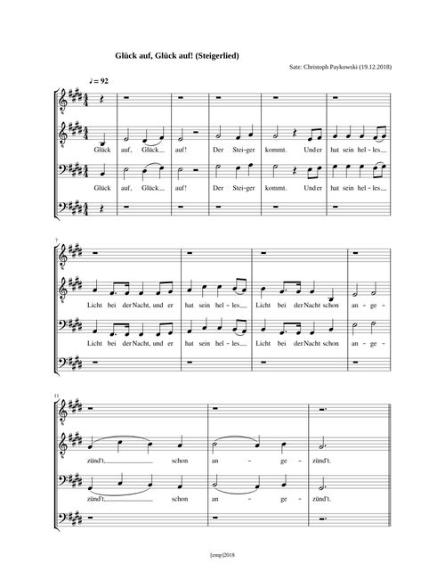 Glück auf, Glück auf! (Steigerlied)