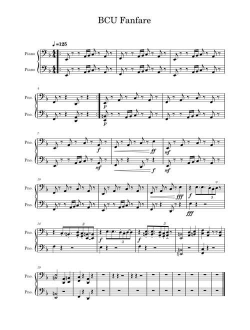 BCU Fanfare (read description)