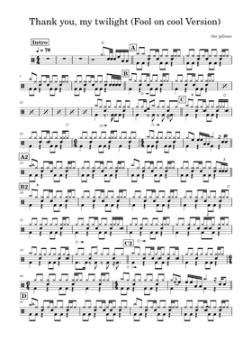 Free Thank You My Twilight by Pillows sheet music | Download PDF or print  on 