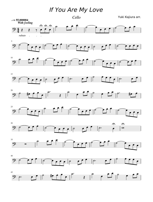 If You Are My Love Cello