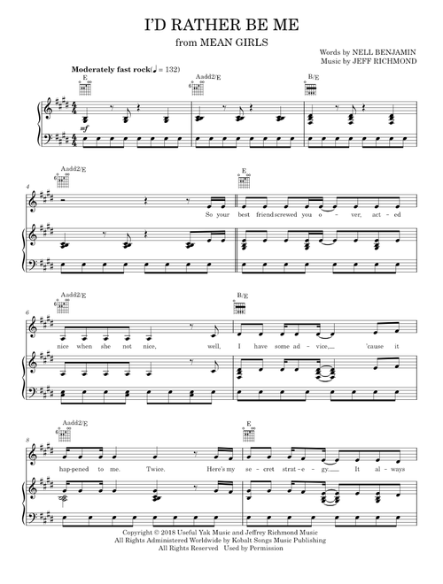 I'd Rather Be Me (With You) (Piano-Vocal-Guitar)