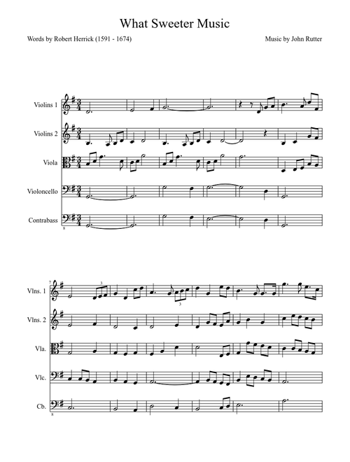What Sweeter Music