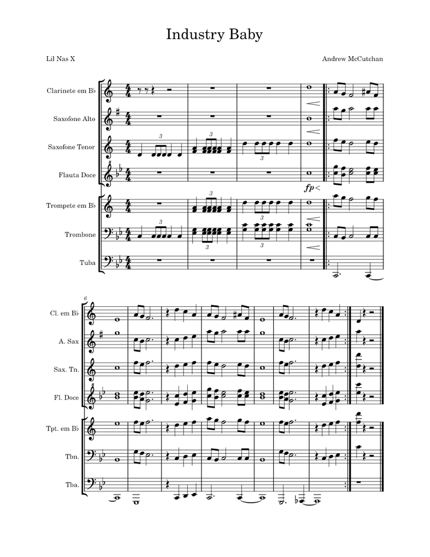 Industry Baby (Marching Band) Hal Leonard Marching Band Industry Baby