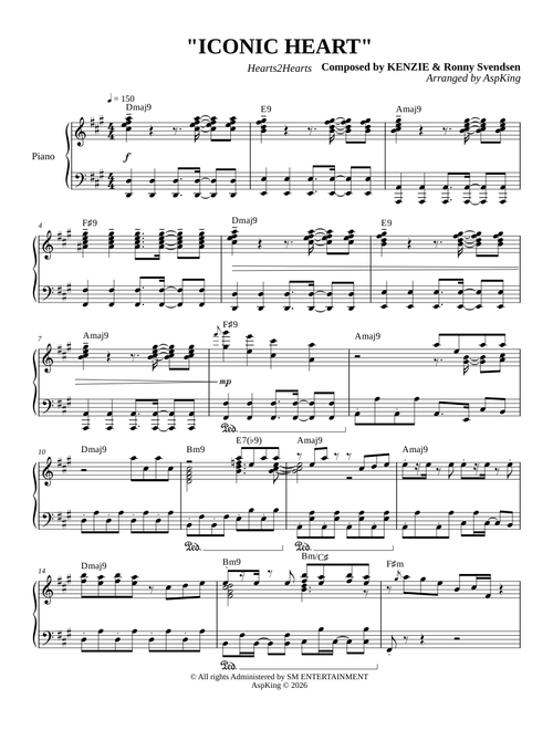 ICONIC HEART – Hearts2Hearts Piano Arrangement