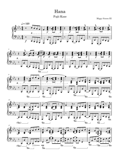 Hana - Fujii Kaze (Piano Cover)