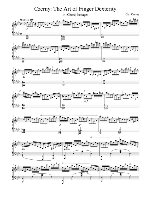 Czerny - Op 740: The Art of Finger Dexterity - No 14