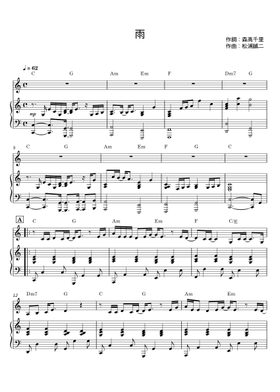 Free 森高千里 sheet music | Download PDF or print on MuseScore.com