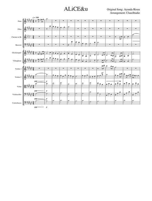 ALiCE&u – Ayunda Risu Orchestra Arrangement