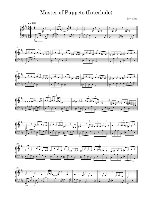 Master of Puppets (Interlude)