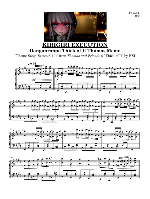 Thomas and Friends Theme × Thick of It (Danganronpa Thick of It Thomas Meme)