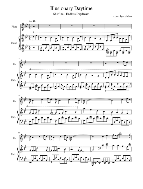 Illusionary Daytime - Shirfine (flute/piano duet, short version)