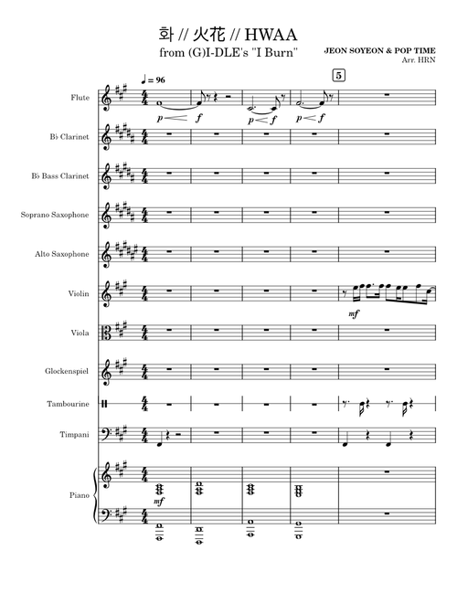 HWAA (火花) - (G)I-DLE // Mini Orchestra Mixed Ensemble Arrangement
