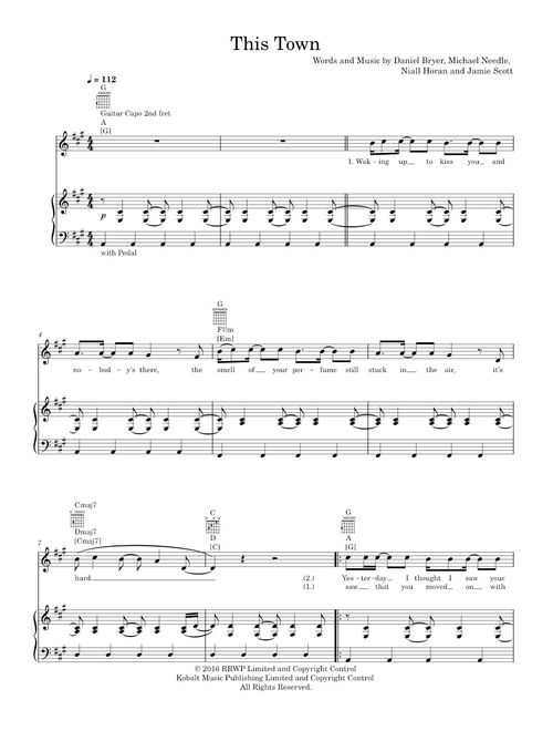 This town - Niall Horan (Piano-Voice-Guitar)