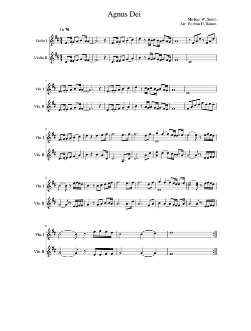 Agnus Dei - D mayor
