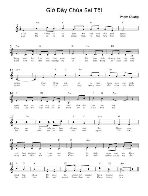 Giờ Đây Chúa Sai Tôi – Phạm Quang