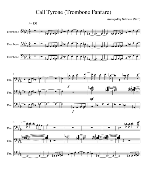 Call Tyrone (Trombone Fanfare)