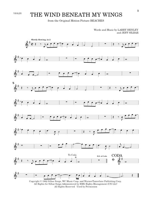 The Wind Beneath My Wings - Bette Midler (Violin Solo)