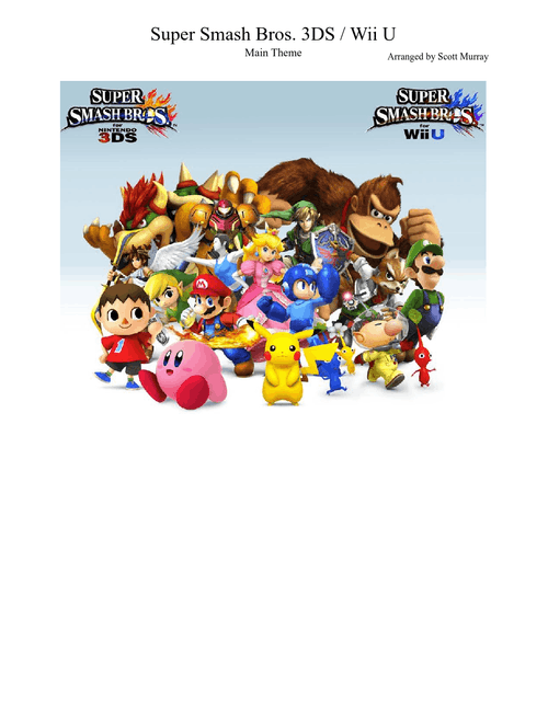 Super Smash Bros. 3DS/Wii U - Main Theme (Rough Draft)