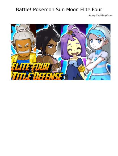 Battle Elite Four Pokemon Sun Moon