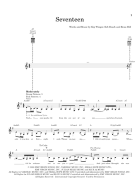 Free Winger sheet music | Download PDF or print on MuseScore.com