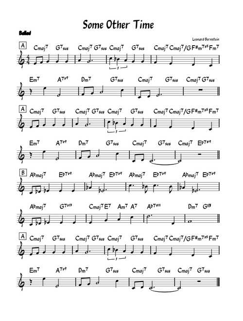 Some Other Time – Leonard Bernstein
