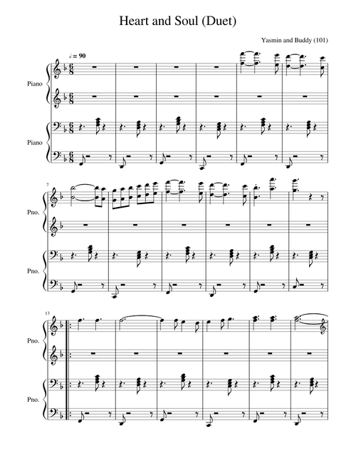 Heart and Soul (Piano Duet)