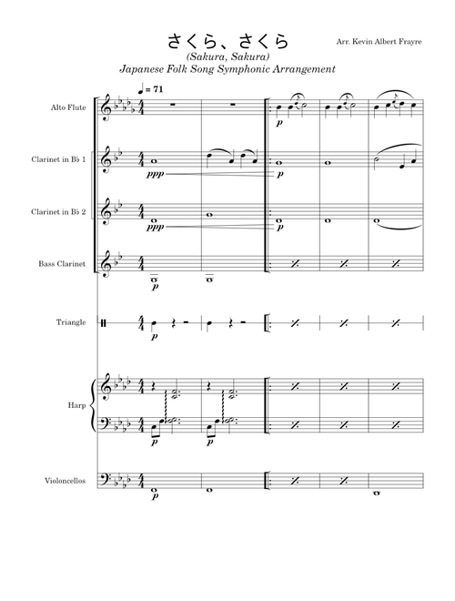 Sakura sakura – Misc Traditional Sakura sakura - Japanese Folk Song - Kevin Albert Frayre