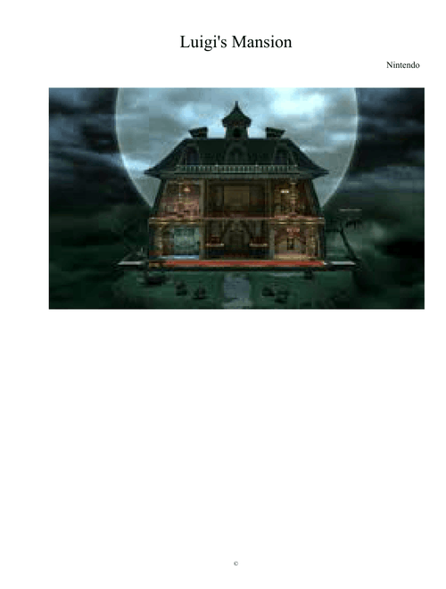 Luigi's Mansion Theme