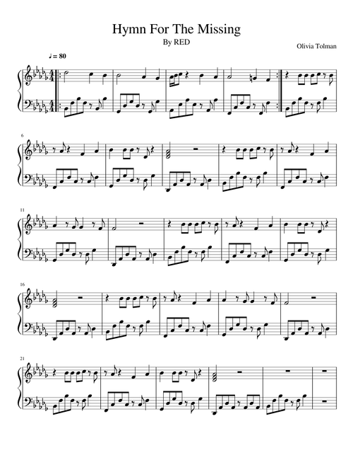 Hymn For The Missing (unfinished)
